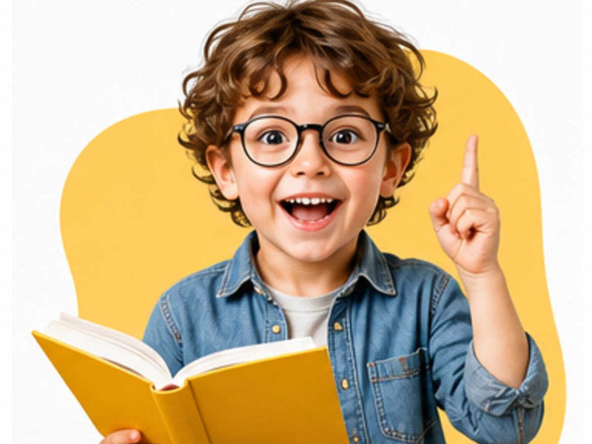 Ребенок с книгой на развивающем занятии